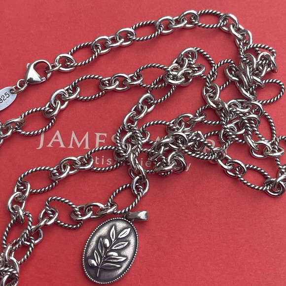 James Avery oval  twisted wire necklace - Picture 2 of 7